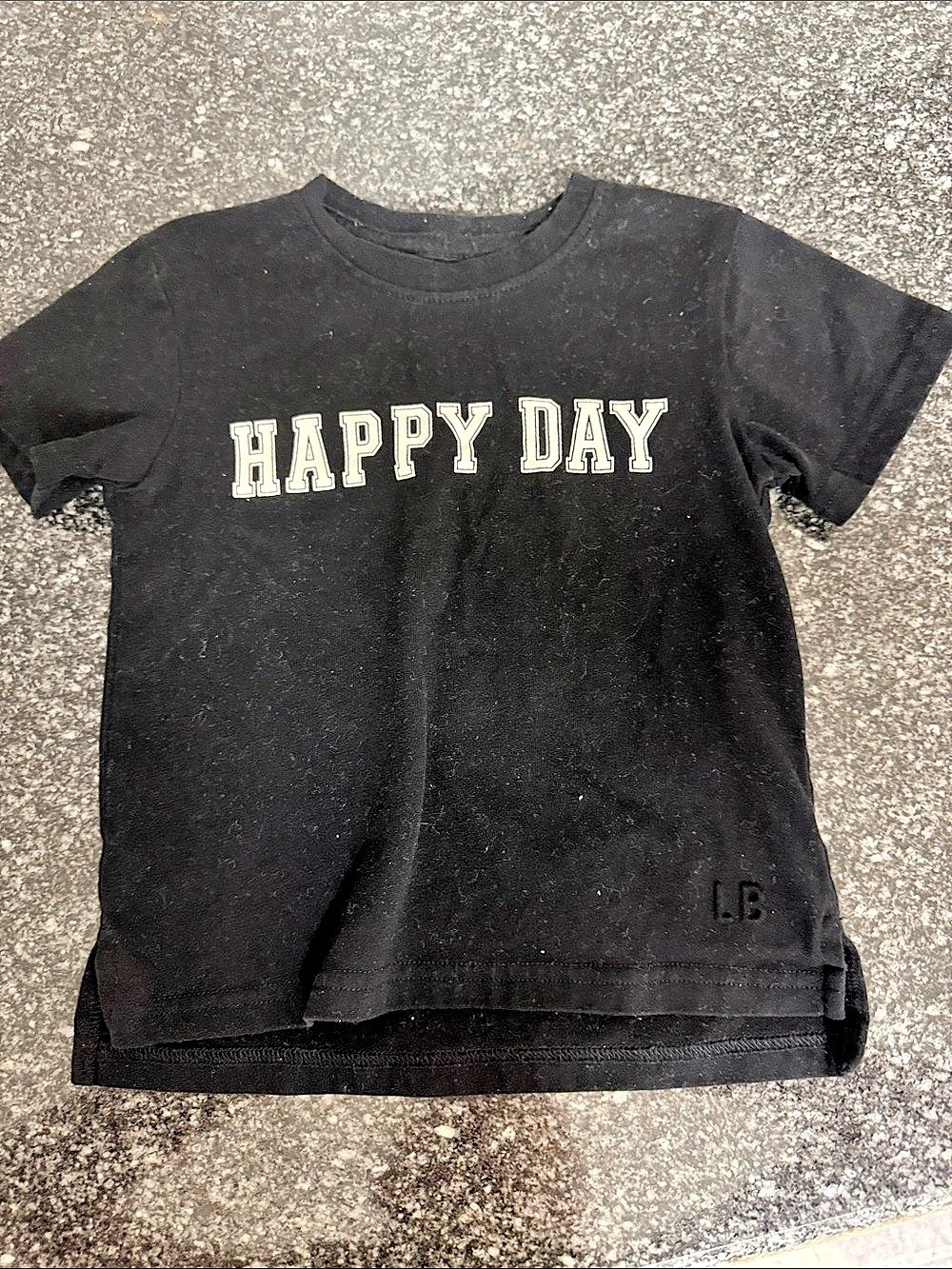 Little Bipsy Happy Day Graphic Tee Boys 2T-3T Black
